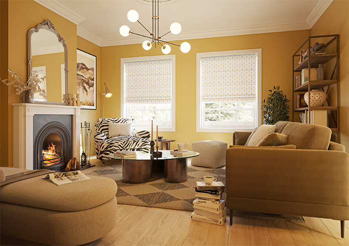 Chatsworth, Saffron - Roman Blind - Image 6